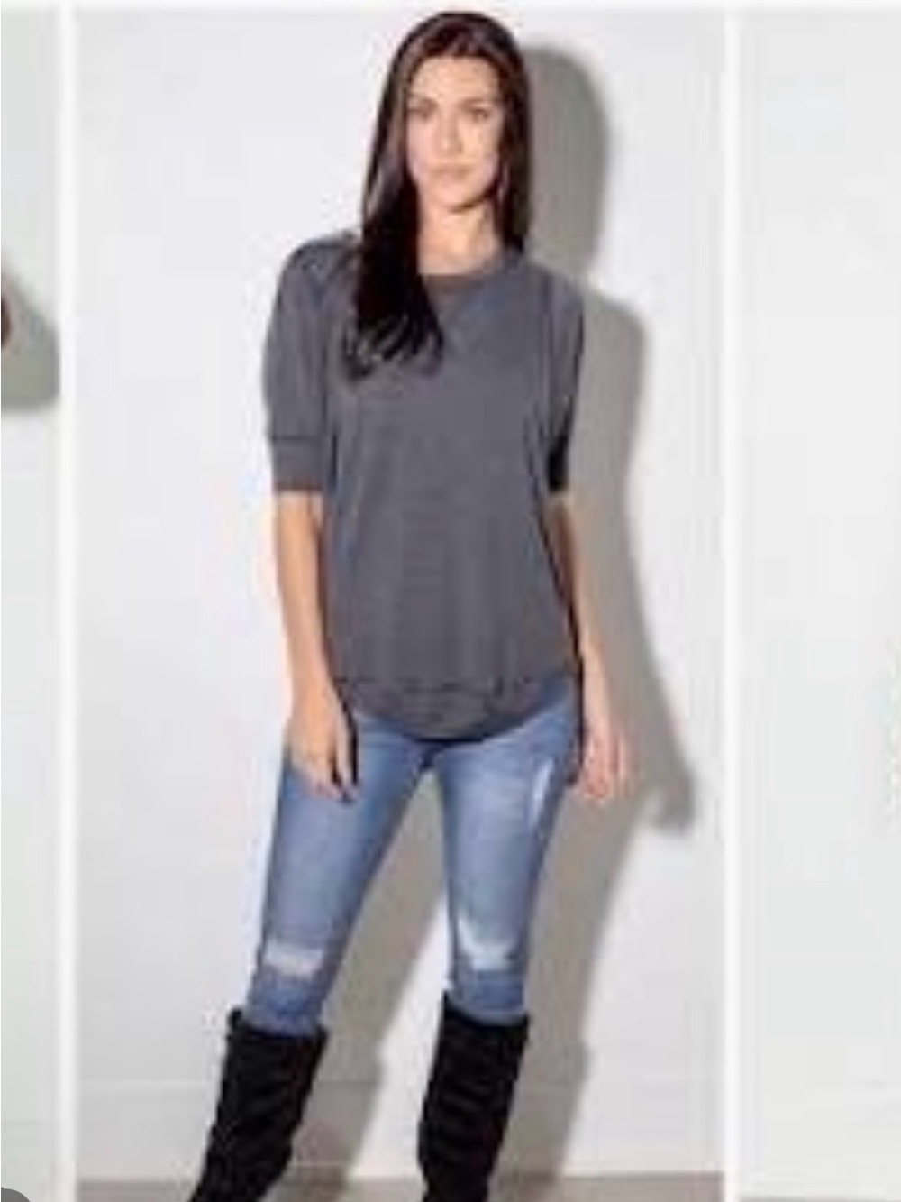 Christie Sweatshirt by Silver Icing (NWT) 🍒2 for $30🍒*Wolf Grey